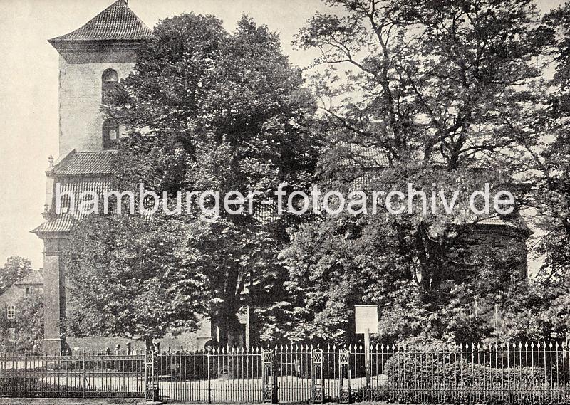 17999_24_328 Historisches Bild - Blick auf die Ottensener Christianskirche ca. 1890. | Klopstockstrasse, historische Bilder und aktuelle Fotos aus Hamburg Ottensen.